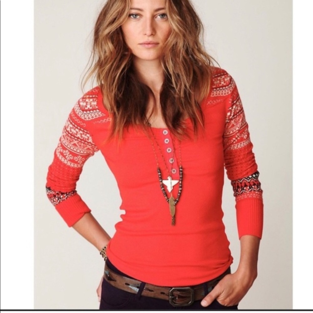 Free People - Cabin Fever Nordic Fair Isle Thermal